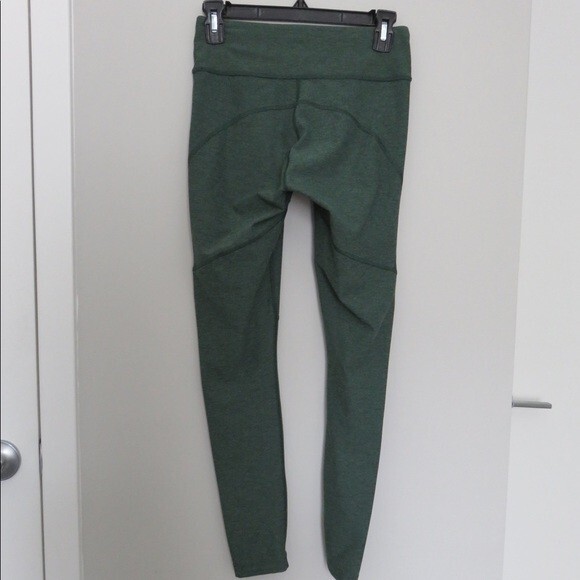 Outdoor Voices Leggings Hunter Green 7/8 Warmup Small Active Stretch Pants - Picture 5 of 9